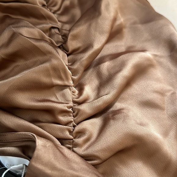 Brand new SIZE "0" with tags Jonathan Simkhai Bell sleeve mini in latte - Picture 10 of 10